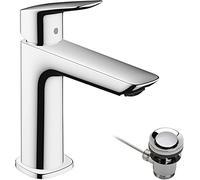Hansgrohe Logis miscelatore per lavabo Fine, CoolStart, ComfortZone110, scarico a scomparsa, sporgenza 121 mm, 71254, Colorazione: cromo