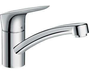 hansgrohe Logis M31 Mitigeur de cuisine, Comfort120, CoolStart, EcoSelection, 1jet, saillie 202mm, chrome, 71837000, 71837000