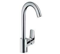 hansgrohe Logis M31 Mitigeur de cuisine, ComfortZone260, 1jet, saillie 145mm, chrome, 71835000, 71835000