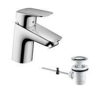 Hansgrohe Logis miscelatore lavabo, ComfortZone70, tiranti set scarico,