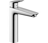 hansgrohe Logis Mitigeur de lavabo, ComfortZone190, sans garniture découlement, saillie 166mm, 71091000, 71091000, Colorazione: cromo