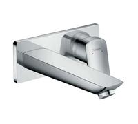 hansgrohe Logis Mitigeur de lavabo, encastré, saillie 195mm, vidage non verrouillable, 71220000, 71220000, Colorazione: cromo