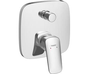 hansgrohe Logis Mitigeur de bain, encastré, pour iBox universal, 2 consommateurs, avec combiné de sécurité, 71407000, 71407000, Colorazione: cromo