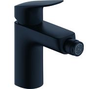 hansgrohe Logis Mitigeur de bidet, ComfortZone100, bonde à tirette, saillie 119mm, 71200670, 71200670, Colorazione: nero opaco