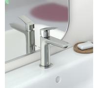 hansgrohe Logis Mitigeur de lavabo Fine, ComfortZone110, bonde à tirette, saillie 121mm, 71251000, 71251000, Colorazione: cromo