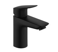 hansgrohe Logis Mitigeur de lavabo, ComfortZone100, vidage à tirette, saillie 108mm, 71100670, 71100670, Colorazione: nero opaco