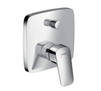 hansgrohe Logis Mitigeur de bain, encastré, pour iBox universal, 2 consommateurs, avec combiné de sécurité, 71407000, 71407000, Colorazione: cromo