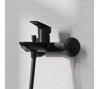 hansgrohe Logis miscelatore monocomando, per vasca, 71400670, Logis nero opaco [Rubinetteria Bagno > Rubinetteria Vasca]