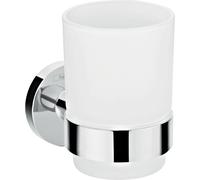 Hansgrohe Logis Bicchiere universale per spazzolini da denti, cromo/vetro opaco, 41718000 - 41718000