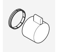 hansgrohe maniglia termostatica per termostatico da incasso, 92215700, Universal bianco opaco [Rubinetteria Bagno > Ricambi Rubinetteria Bagno]