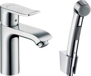 Hansgrohe Metris Classic rubinetto per lavabo con doccetta bidet verticale cromo 31285000