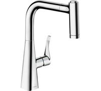 hansgrohe Metris M71 Miscelatore cucina monocomando 220, doccetta estraibile, 2 getti, cromo, 14834000