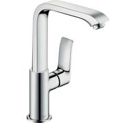 hansgrohe Metris Miscelatore monocomando per lavabo 230 con bocca orientabile e scarico Push-Open, cromo, 31187000