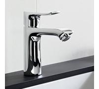 Hansgrohe Metris - Miscelatore monocomando 110 per lavabo, LowFlow 3,5 l/min, con sistema di scarico, cromato 31203000