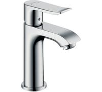 Hansgrohe Metris New - Miscelatore monocomando 100 per lavabo, con sistema di scarico, cromato 31088000