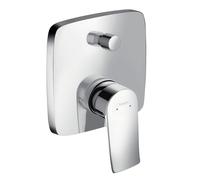 hansgrohe Metris mitigeur monocommande de bain encastré encastré 31454000 carré, combinaison de fusibles, 31451000, 31451000