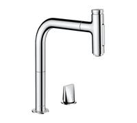 hansgrohe Metris Select M71 rubinetto da cucina, con sBox, estraibile, orientabile, 73818000, sBox Metris Select M71 cromo [Rubinetteria da Cucina > Rubinetti da Cucina]