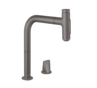 hansgrohe Metris Select M71 rubinetto da cucina, con sBox, estraibile, orientabile, 73818340, M7119-H200 Metris Select M71 nero cromato spazzolato [Rubinetti da Cucina > Rubinetti da Cucina]