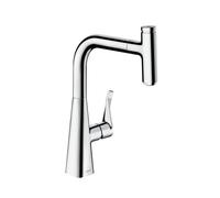 hansgrohe Metris Select M71 rubinetto da cucina, estraibile, orientabile, 14857000, Metris Select M71 cromo [Rubinetteria da Cucina > Rubinetti da Cucina]