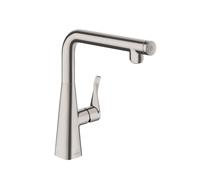 Hansgrohe Metris Select - Miscelatore monocomando 260 per lavello, simil inox 14847800