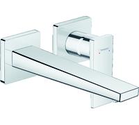 hansgrohe Metropol mitigeur monocommande de lavabo encastré, poignée, saillie de 225 mm, montage mural, 32526000, 32526000, Colorazione: cromo