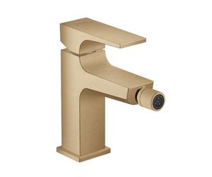 hansgrohe Metropol Miscelatore monocomando bidet con maniglia a leva e push-open, bronzo satinato, 32520140