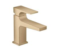 hansgrohe Metropol Miscelatore monocomando lavabo 100 con maniglia a leva e push-open, bronzo satinato, 32500140