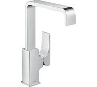 hansgrohe Metropol Miscelatore monocomando lavabo 230 con maniglia a leva e push-open, cromo, 32511000