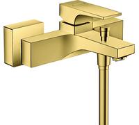 hansgrohe Metropol mitigeur monocommande de bain, montage en saillie, poignée à levier, saillie de 180mm, 32540990, 32540990, Colorazione: Ottica in oro lucido