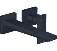 hansgrohe Metropol mitigeur monocommande de lavabo encastré, poignée, saillie de 225 mm, montage mural, 32526670, 32526670, Colorazione: Nero opaco