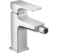 hansgrohe Metropol mitigeur monocommande pour bidet, poignée à levier, set de vidange à pousser, jet laminaire, 32520000, 32520000, Colorazione: cromo