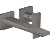 Hansgrohe Metropol - Miscelatore ad incasso per lavabo, montaggio a 2 fori, cromo nero spazzolato 32526340