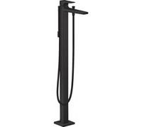 Miscelatore monocomando per vasca Metropol di hansgrohe, da terra, maniglia a leva, sporgenza 235 mm, colorazione: Nero opaco