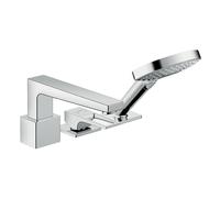 Miscelatore monocomando monocomando per vasca Hansgrohe Metropol a 3 fori per vasca, maniglia ad arco, sporgenza 196mm - 74550000