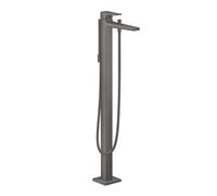 hansgrohe Metropol rubinetto vasca a pavimento, miscelatore monocomando, 32532340, Metropol nero cromato spazzolato [Rubinetteria Bagno > Rubinetteria Vasca]