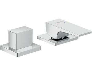 hansgrohe Mitigeur monocommande de baignoire 2 trous Metropol, poignée à levier, 32548000, 32548000