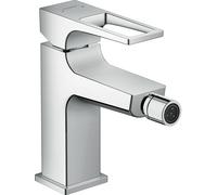 hansgrohe Mitigeur monocommande de bidet Metropol, béqu'ille, béqu'ille, vidage par pression, jet laminaire, 74520000, 74520000