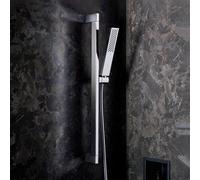 hansgrohe Pulsify E Set de douche 100, 1 jet, EcoSmart, avec barre de douche 65 cm, 24370000, 24370000, Colorazione: cromo