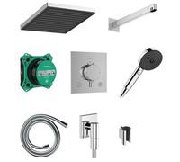 Hansgrohe Pulsify E set doccia da incasso con termostato con soffione nero 24625340