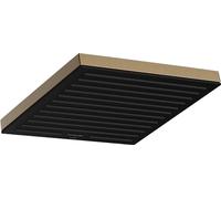 hansgrohe Pulsify E - Soffione doccia a risparmio idrico 5,5 l/min (EcoSmart+), Doccia a pioggia quadrato (260 x 260 mm) per montaggio a parete/soffitto, funzione anticalcare, bronzo spazzolato