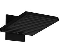 hansgrohe Pulsify E - Soffione Doccia A Risparmio Idrico 8 L/Min (Ecosmart), Doccia A Pioggia Quadrato (260 X 260 Mm) con 2 Getti per Montaggio A Parete, con Funzione Anticalcare, Nero Opaco