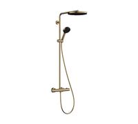 hansgrohe Pulsify S PURO Système de douche 260, 1jet, Ecostat Fine, douchette à main 3jet, 24236140, 24236140, Colorazione: Bronzo spazzolato