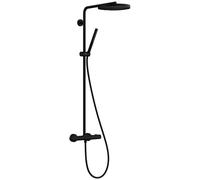 Hansgrohe Pulsify S Puro set doccia a parete con termostato con soffione nero 24223670