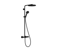 hansgrohe Pulsify S PURO Système de douche 260, 1jet, Ecostat Fine, douchette à main 3jet, 24236670, 24236670, Colorazione: nero opaco