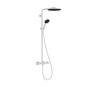 hansgrohe Pulsify S PURO Système de douche 260, 1jet, Ecostat Fine, douchette à main 3jet, 24236700, 24236700, Colorazione: Bianco opaco