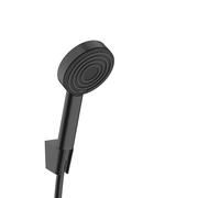 hansgrohe Pulsify S Set de support de douche 105 1jet EcoSmart, avec flexibles de douche 125cm, 24307670, 24307670, Colorazione: nero opaco