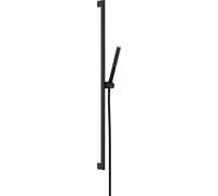 hansgrohe Pulsify S - Set doccetta per doccia con doccino a risparmio idrico (EcoSmart+, PowderRain), tubo flessibile (1,60 m) e asta doccia (0,90 m), nero opaco, 24383670