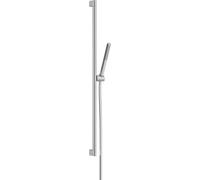 hansgrohe Pulsify S - Set doccetta per doccia con doccino a risparmio idrico (EcoSmart, PowderRain), tubo flessibile (1,60 m) e asta doccia (0,90 m), cromo, 24382000