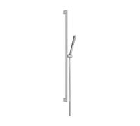 hansgrohe Pulsify S - Set doccetta per doccia con doccino a risparmio idrico (EcoSmart, PowderRain), tubo flessibile (1,60 m) e asta doccia (0,90 m), cromo, 24382000