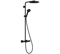 Hansgrohe Pulsify S set doccia a parete con termostato con soffione nero 24236670